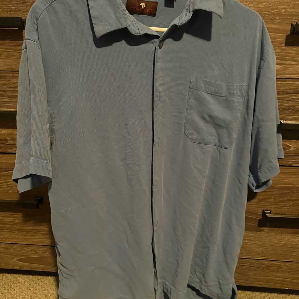 **4 for $15!** Blue Button-Up Shirt